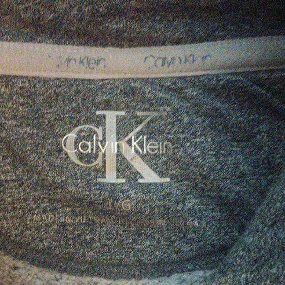 🤠Calvin Klein Gray Cowl Neck Sweatshirt Size Large - Picture 3 of 7